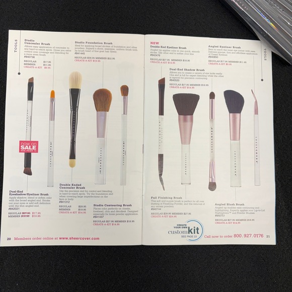 NEW Sheer Cover Lot Makeup Mineral Foundation Brush Set Mascara Travel‎ Brush - Picture 7 of 11